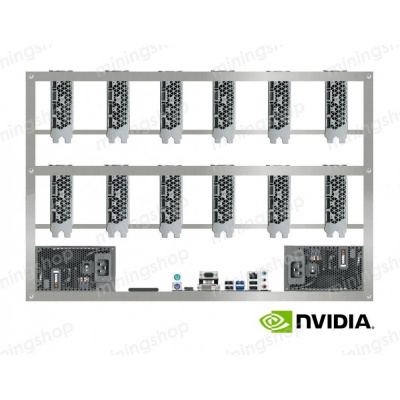 Майнинг-ферма на видеокартах NVIDIA GeForce RTX 3060 Ti