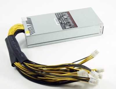Блок питания R-Senda SD-2400W-BTC-1 16AWG for ASIC overclock mode S9 18TH, 2400W Mining PSU all cabe